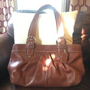 Coach Soho Pleated Leather Tote